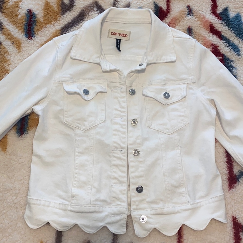 Driftwood White Denim Jacket